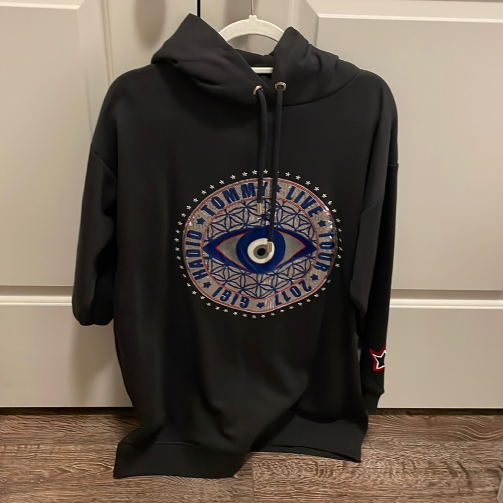 NWOT Tommy Hilfiger Collaboration With Gigi Hadid Small Hoodie Dress. 🖤💕